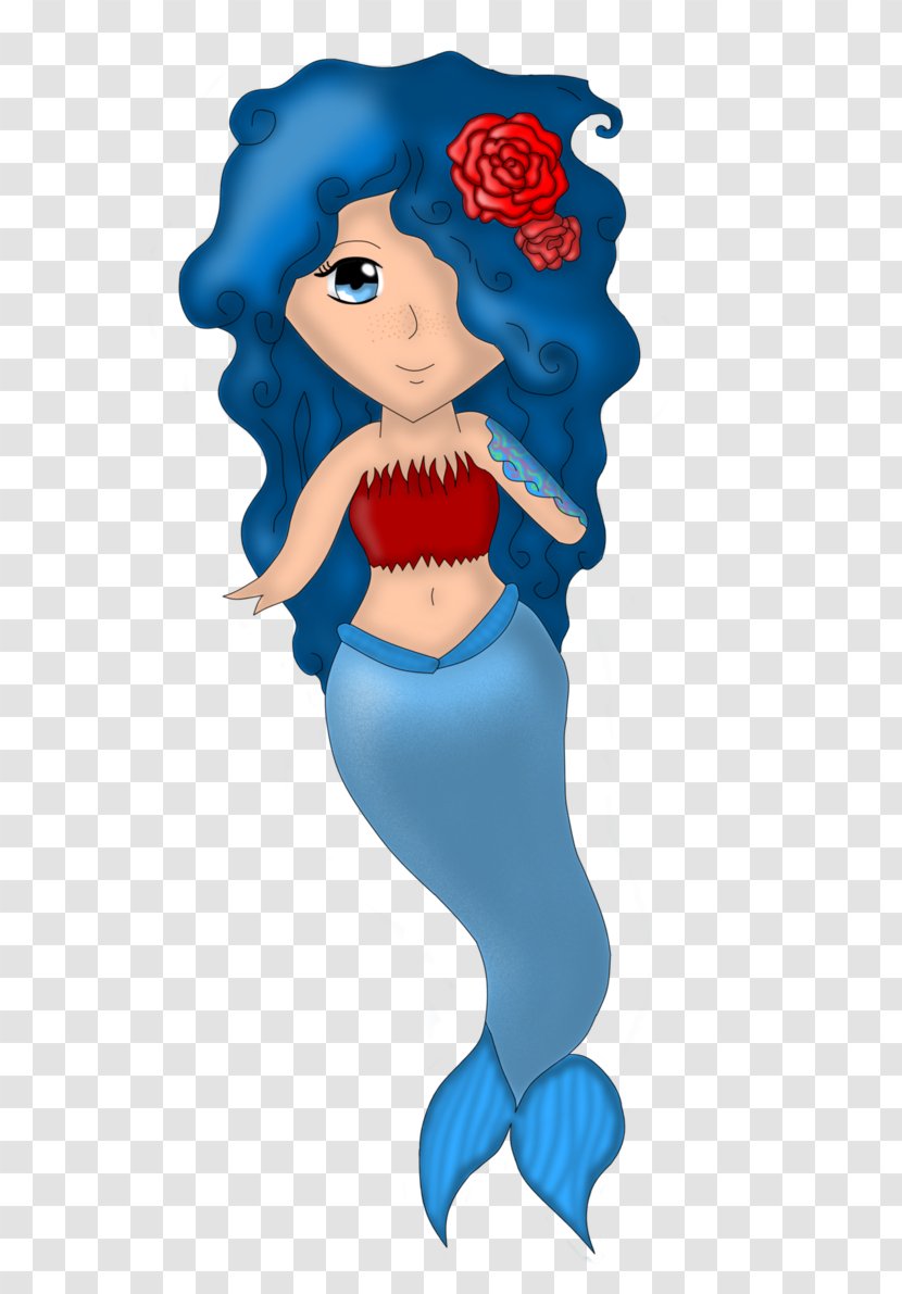 Mermaid Electric Blue Clip Art - Cartoon Transparent PNG