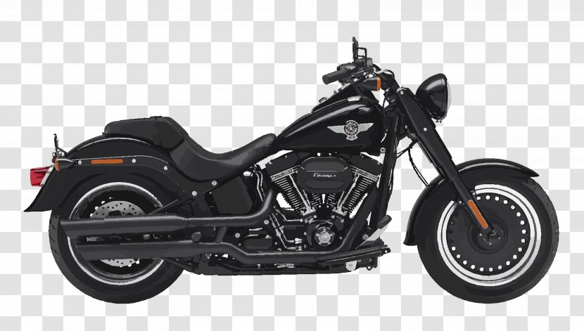 Harley-Davidson Fat Boy Softail Motorcycle Bicycle - High Octane Harleydavidson - Obese Vector Transparent PNG