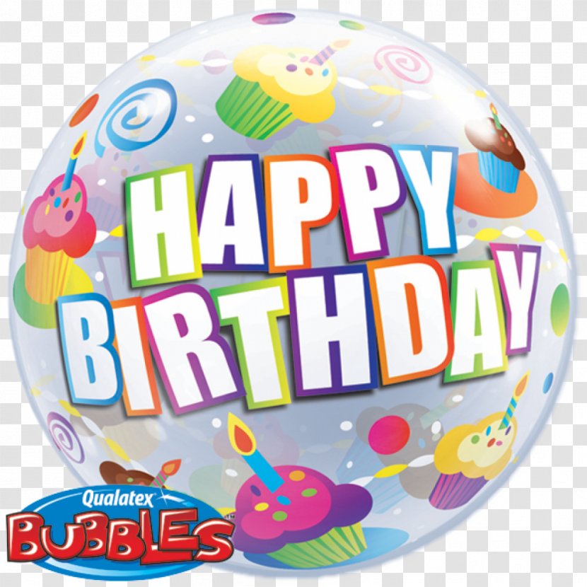 Balloon Cupcake Muffin Bubble 56 Birthday - Ballon Transparent PNG