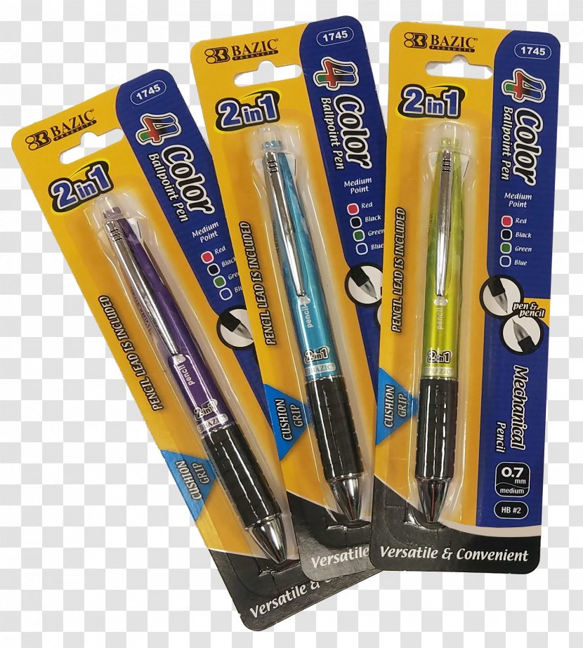 Mechanical Pencil Office Supplies 2-in-1 PC - 2in1 Pc - Pen Transparent PNG