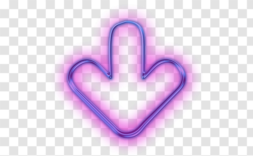 Arrow Symbol Clip Art - Purple - Down Transparent PNG