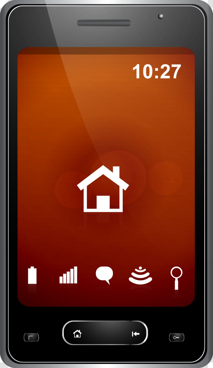 Smartphone Download Wallpaper - Portable Media Player - Vector Black FIG. Transparent PNG
