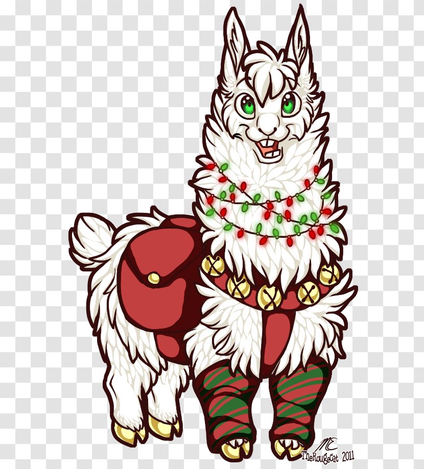 Alpaca Art Drawing Christmas Clip - Tree Transparent PNG