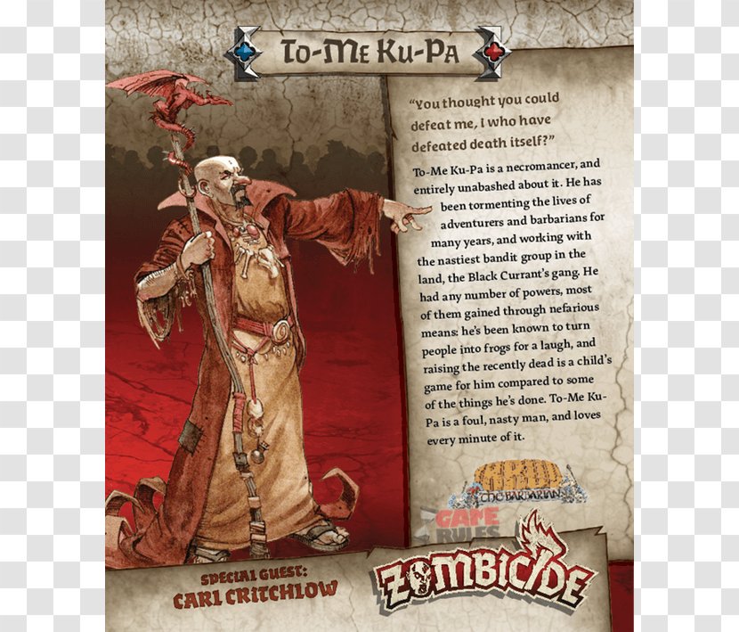 Zombicide Black Death CMON Limited Board Game - Watercolor - Special Card Transparent PNG