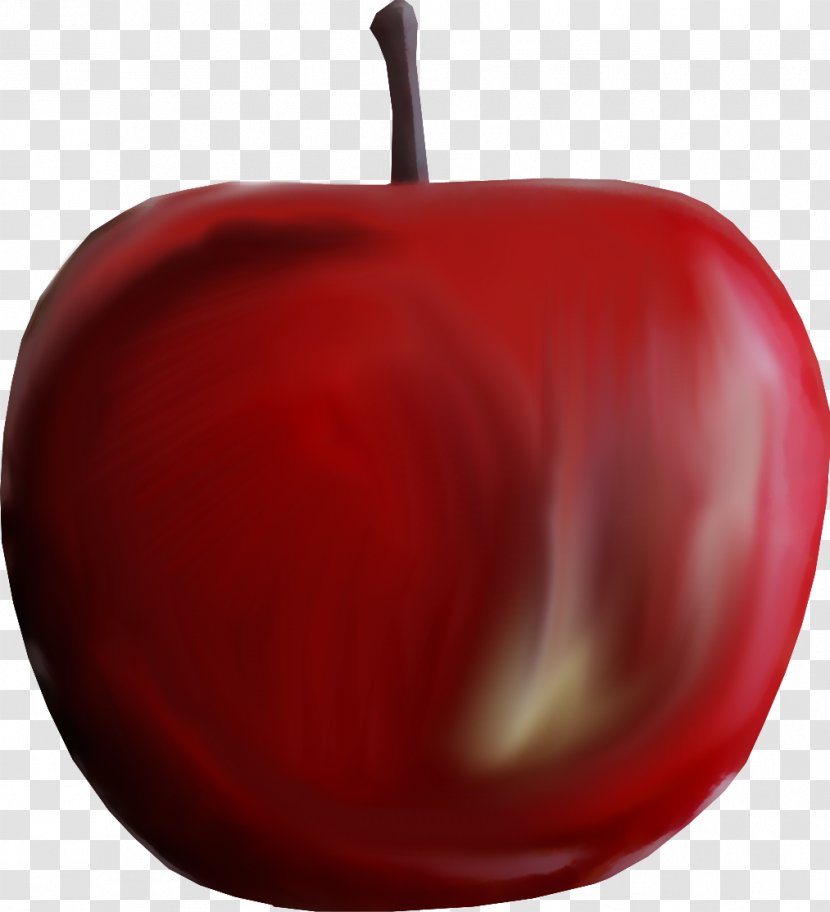 Apple - Food - Dark Red Material Free To Pull Transparent PNG