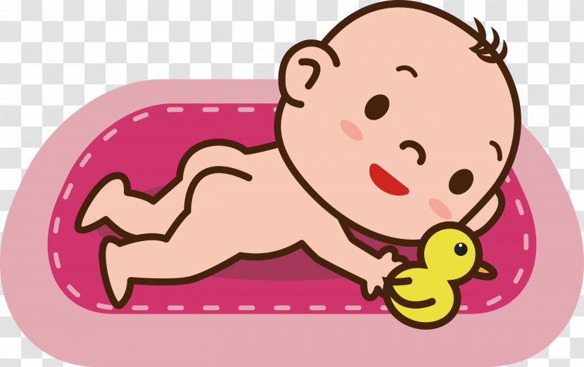 Infant Child Vecteur - Frame - Play Baby Duckling Vector Material Transparent PNG