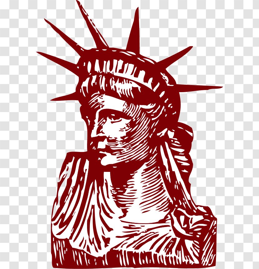 Statue Of Liberty Drawing Clip Art - Frame Transparent PNG