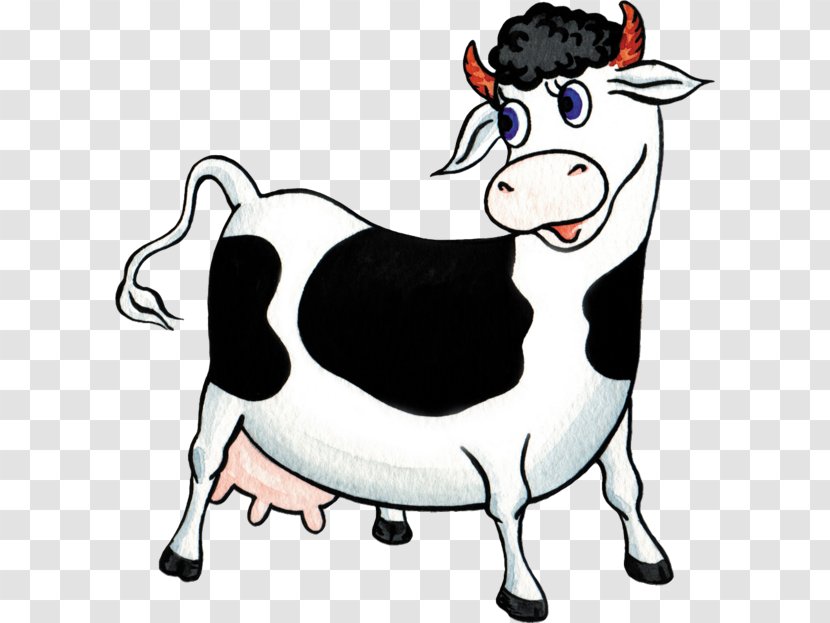 Cattle Cartoon Clip Art - Animation - Black Cow Transparent PNG