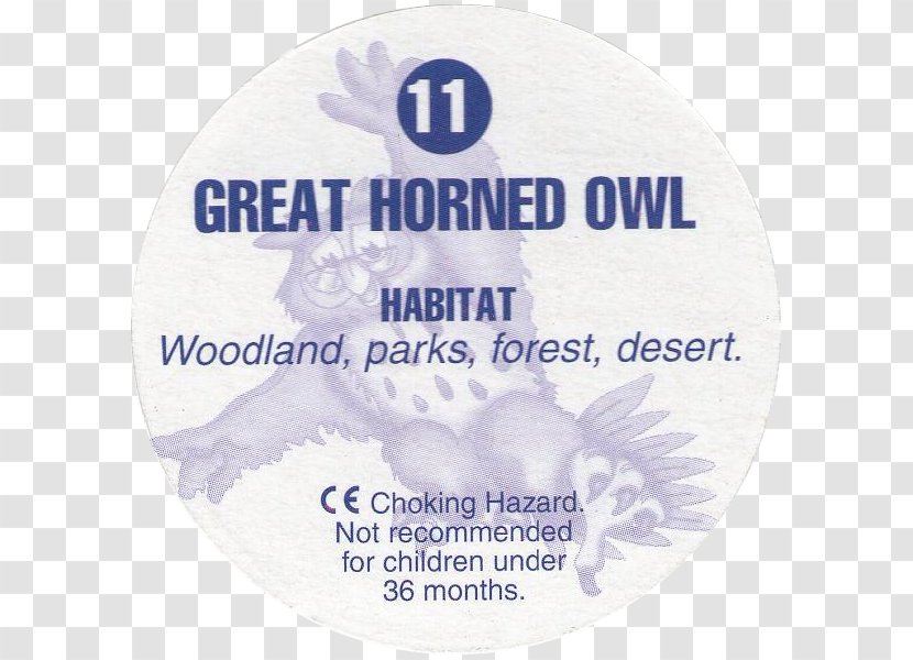 Bird Of Prey Milk Caps Great Horned Owl - Cadbury Transparent PNG