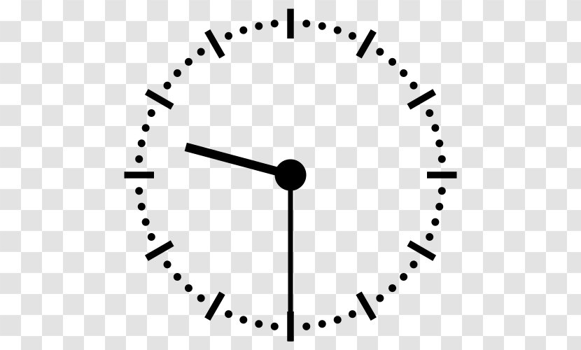 Alarm Clocks Digital Clock Face - Black And White Transparent PNG