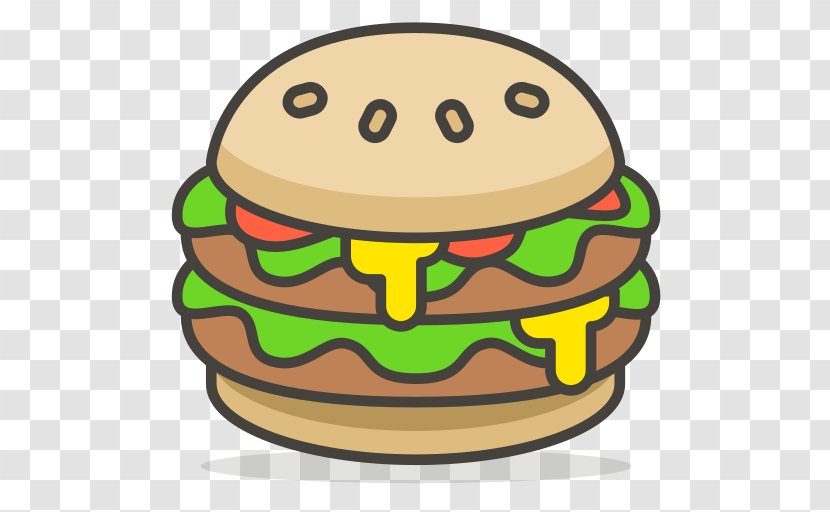 Cheeseburger Hamburger T-shirt Food Emoji - Smiley Transparent PNG