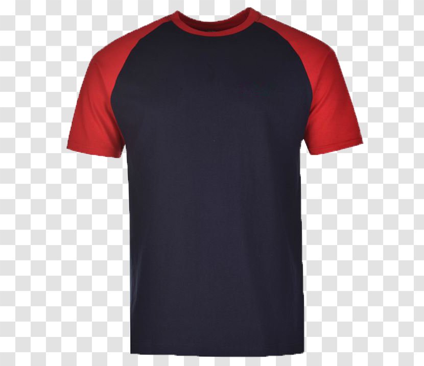 T-shirt Red Navy Blue Clothing Raglan Sleeve - Dress Transparent PNG