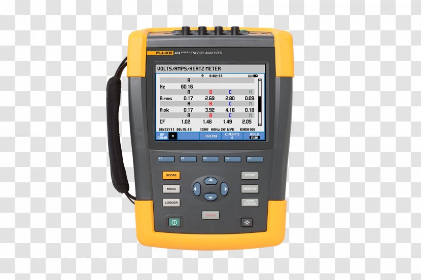 Electric Power Quality Three-phase Fluke Corporation Energy Analyser - Tool - Technology Transparent PNG