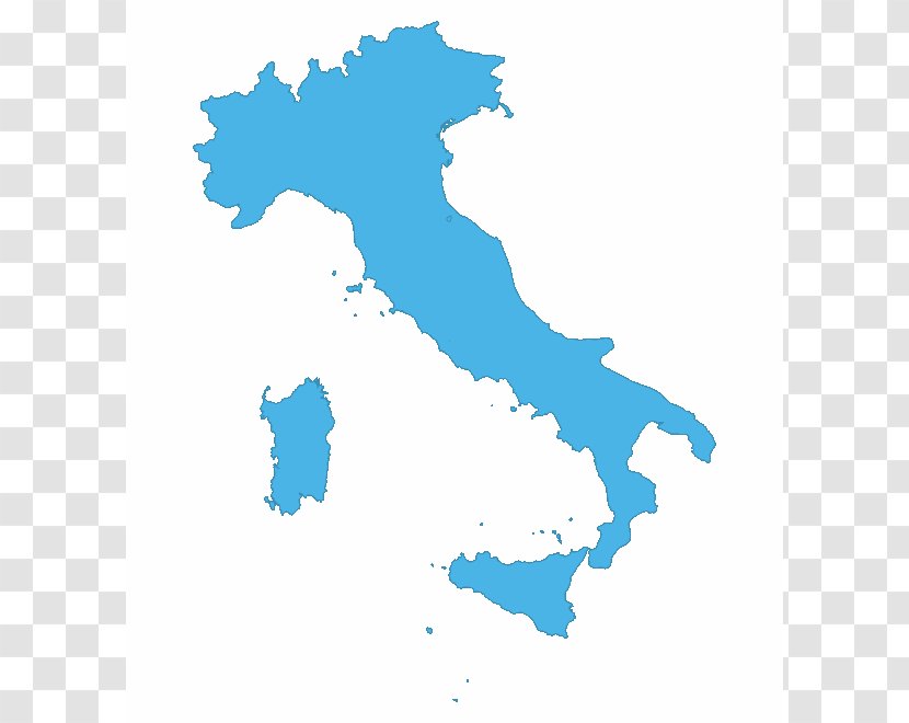 Regions Of Italy Vector Graphics Map Clip Art Royalty-free - Sky Transparent PNG