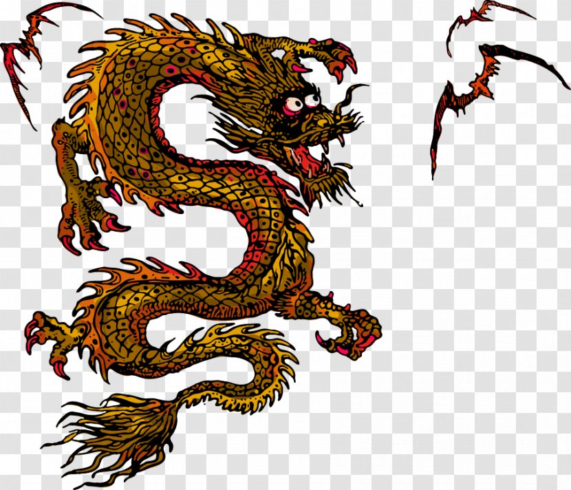 Chinese Dragon Japanese - Art - Vector Elements Transparent PNG
