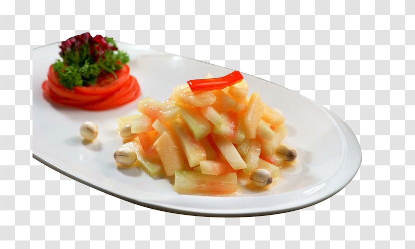 Hunan Cuisine Vegetarian Melon Food - Melons Crisp Lotus Seeds Transparent PNG