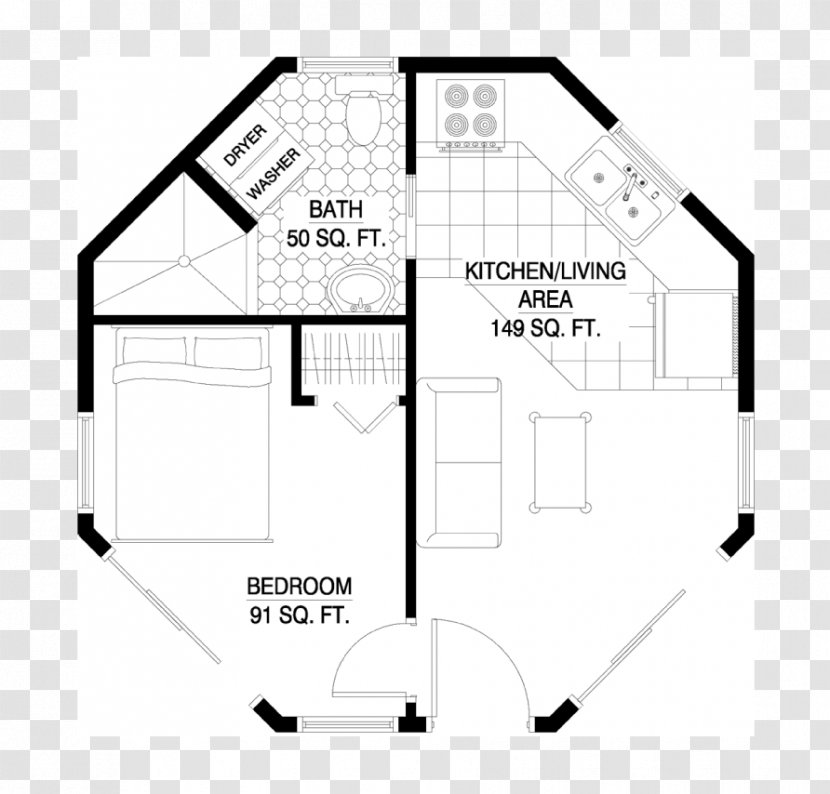 Floor Plan House Tiny Movement - Area Transparent PNG