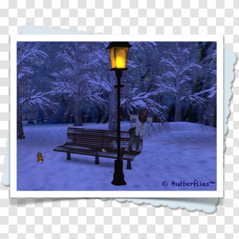 Street Light - Snow - Purple Transparent PNG