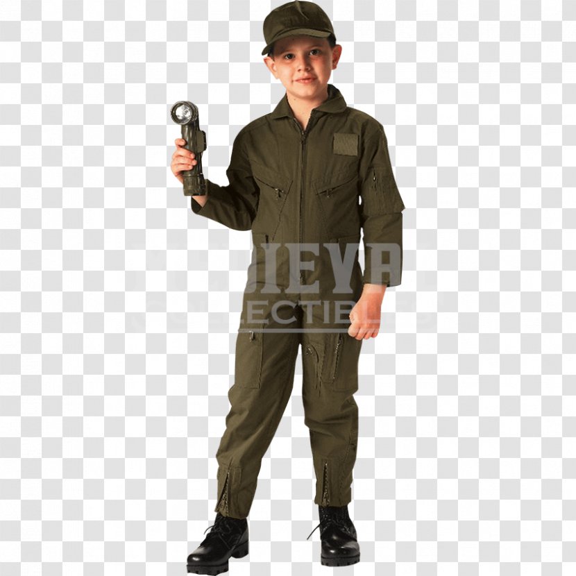 Flight Suit Children's Clothing Costume - Military - Child Transparent PNG