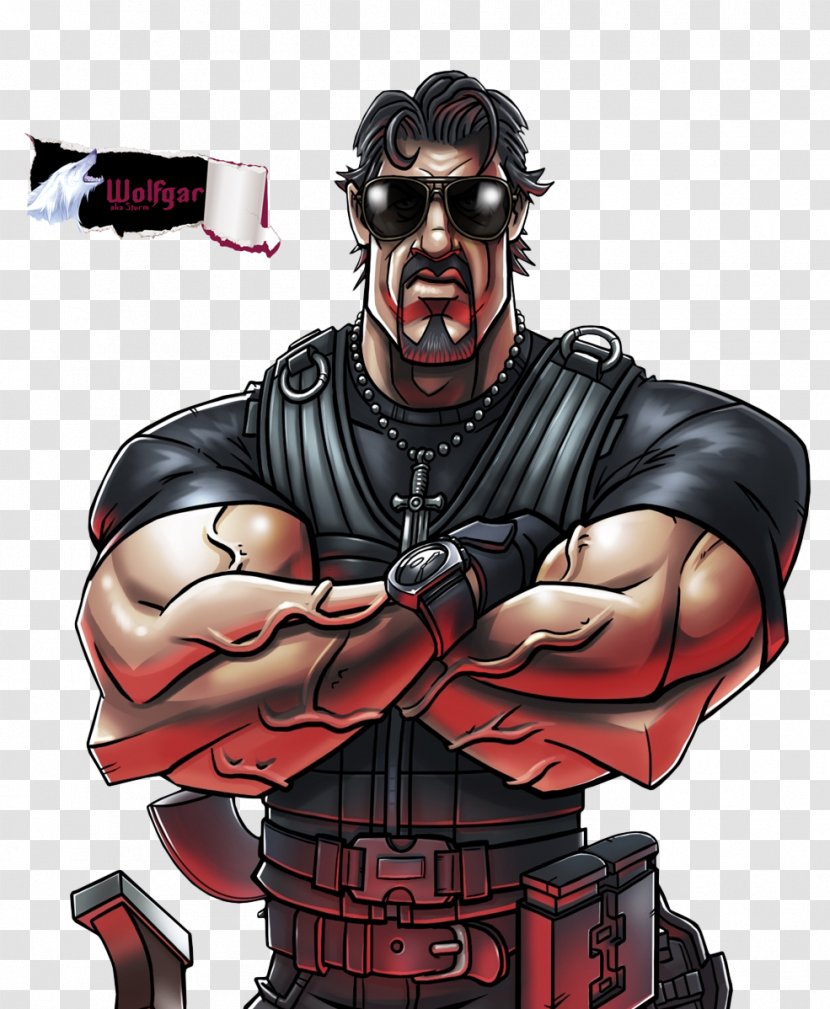 Sylvester Stallone The Expendables 2 Drawing Wallpaper - Bruce Willis - Rambo Transparent PNG