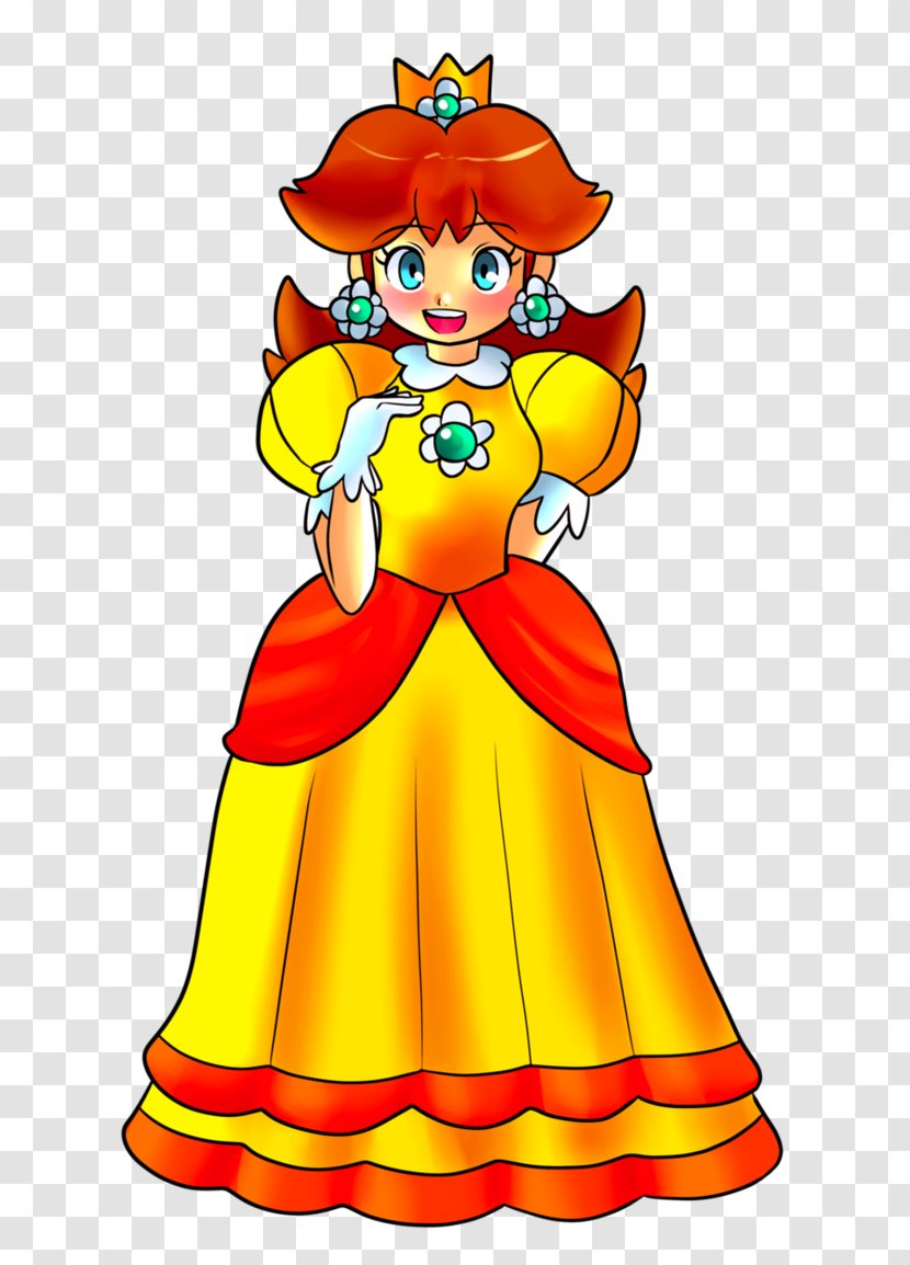 Princess Daisy Peach Clip Art - Yellow - Mario Bros Transparent PNG