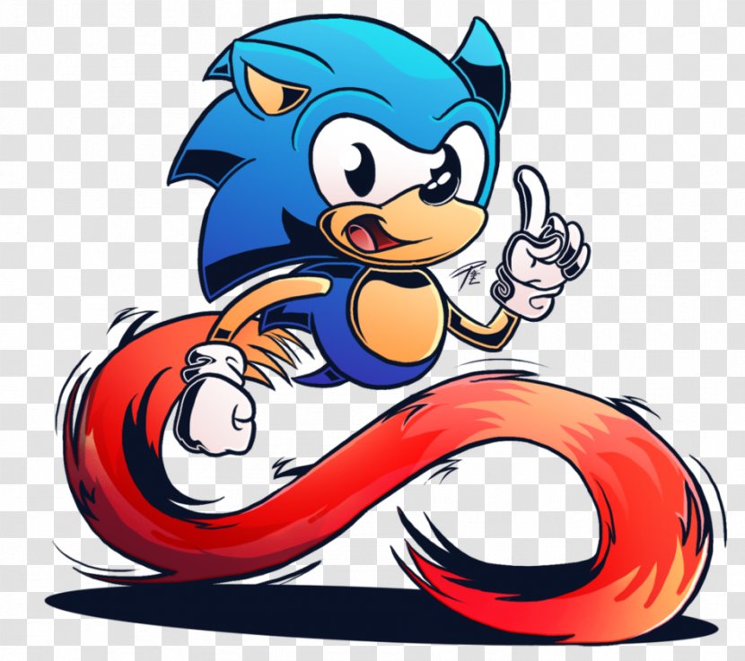 Sonic Mania Tails Drawing Art - Work Of Transparent PNG