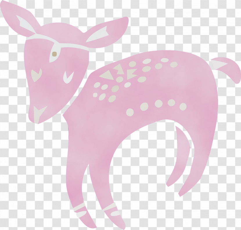 Deer Cartoon Font Biology Science Transparent PNG