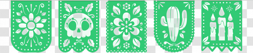 Leaf Pattern Green M-tree Font Transparent PNG