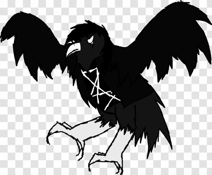 Vulture Chicken Feather Beak Demon - Crow Transparent PNG