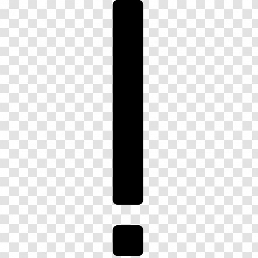 Black And White Brand Point - Exclamation Mark Transparent PNG