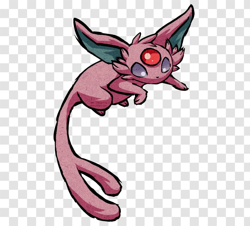 Espeon Whiskers Cat Dog Illustration - Tail Transparent PNG