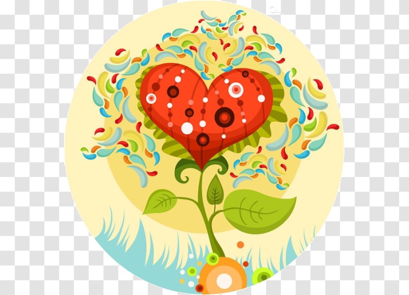 Wedding Invitation Valentines Day Heart Greeting Card - Easter - Cartoon Love Tree Transparent PNG