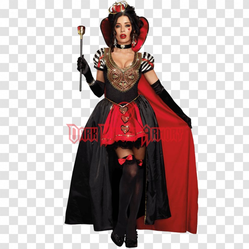 Queen Of Hearts Red Halloween Costume Party - Dress Transparent PNG