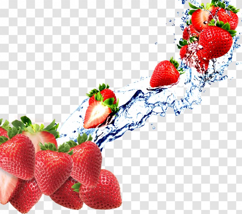 Strawberry Fruit Juice Mors Health - Water Transparent PNG