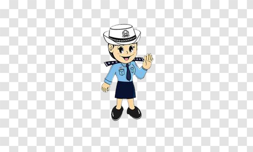 Police Officer Traffic Chinese Public Security Bureau - Gesture Transparent PNG