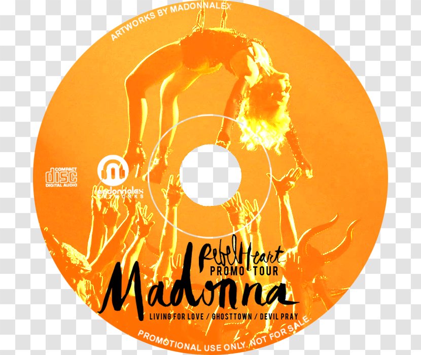Compact Disc Rebel Heart Text Messaging Disk Storage - Madonna Tour Transparent PNG