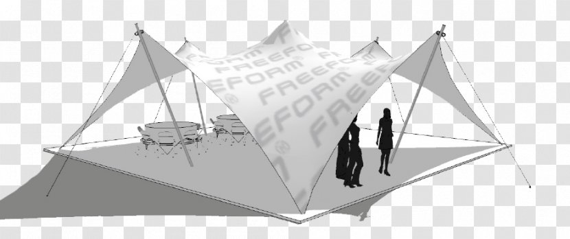 Line Point Angle - White - Stretch Tents Transparent PNG