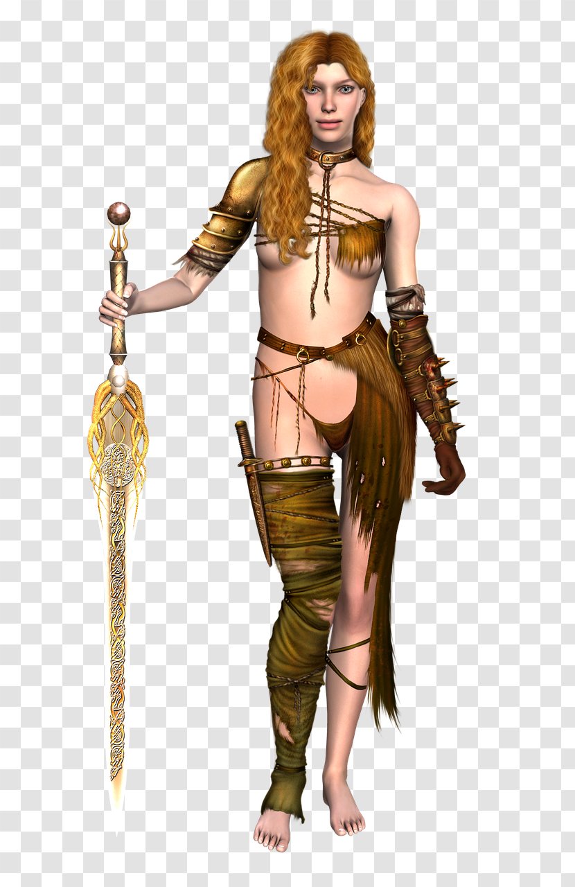 Birka Female Viking Warrior Body Armor Sword Image - Flower Transparent PNG