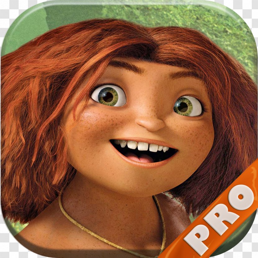 Emma Stone The Croods Eep Hollywood Animation - Red Hair Transparent PNG