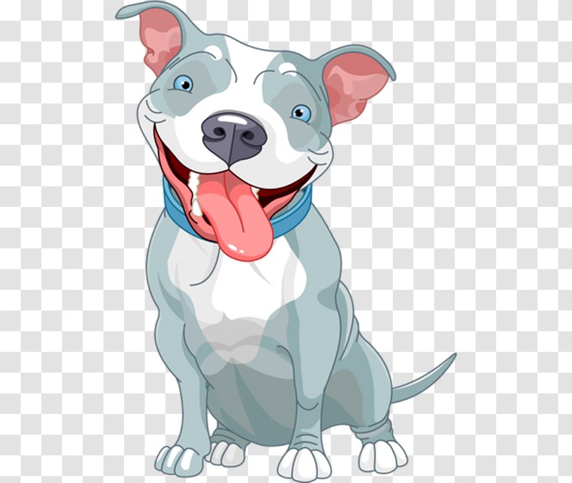 American Pit Bull Terrier Puppy Cartoon Clip Art - Dog Transparent PNG
