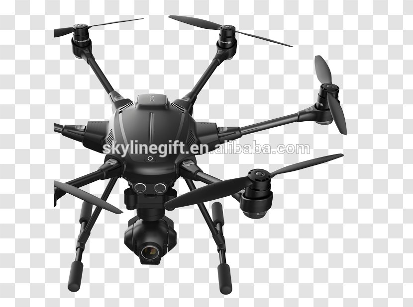 Yuneec International Typhoon H 4K Resolution Unmanned Aerial Vehicle Intel RealSense - Photography - Airplane Transparent PNG