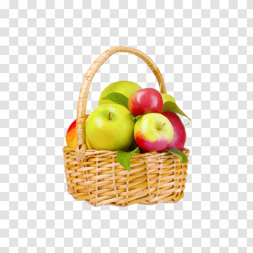 Apple Basket Auglis Fruit - Diet Food Transparent PNG