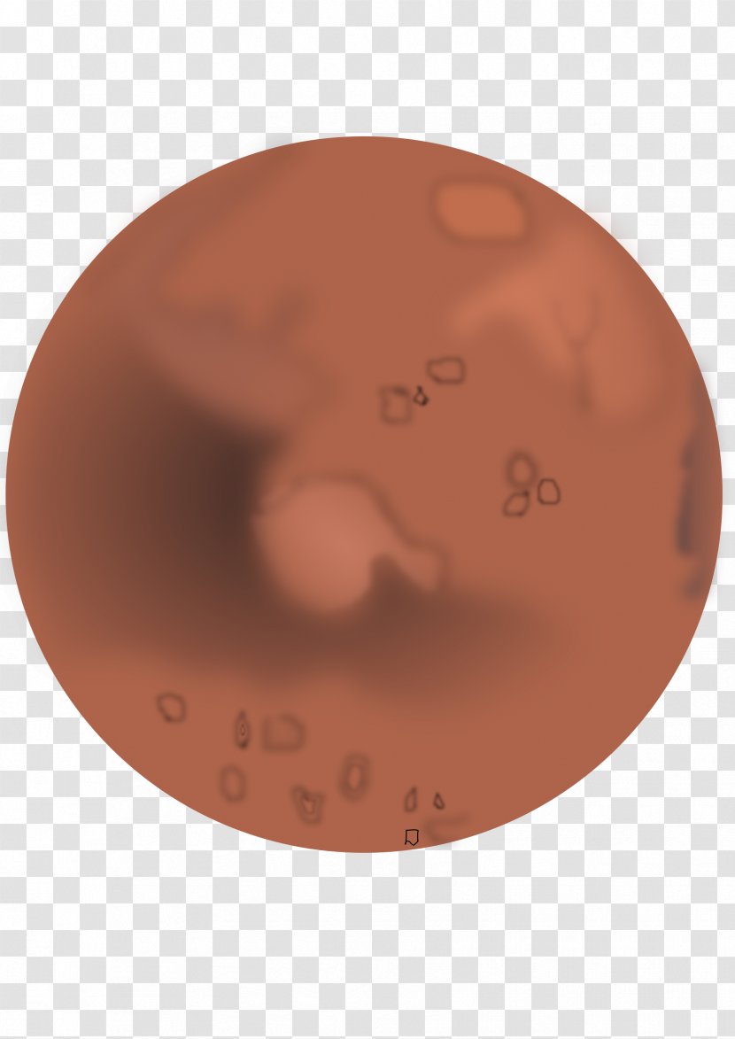 Circle Peach - Mars Transparent PNG