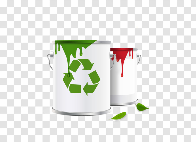 Green Logo Plant Mug Recycling Transparent PNG