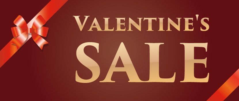 Valentines Valentine Promotion - Banner Logo Transparent PNG