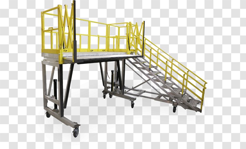 Aircraft Maintenance Ladder Aerial Work Platform - Furniture - Industrial Worker Transparent PNG