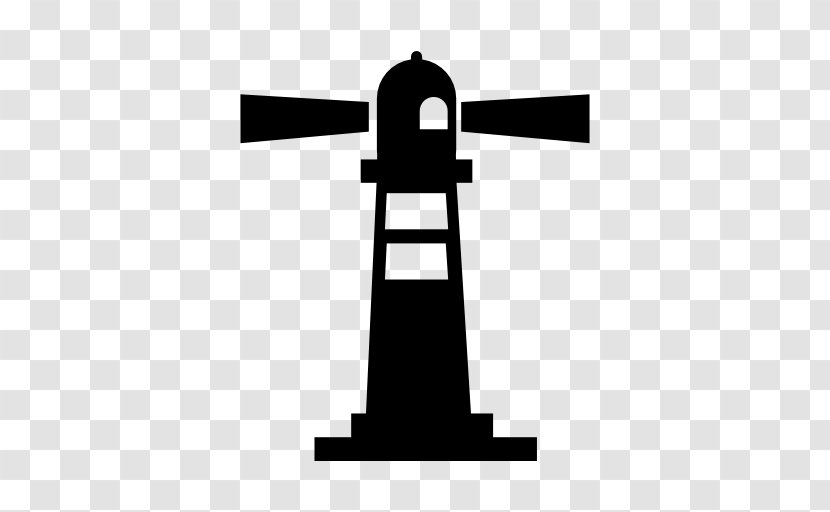 Lighthouse - Black And White - Icon Design Transparent PNG