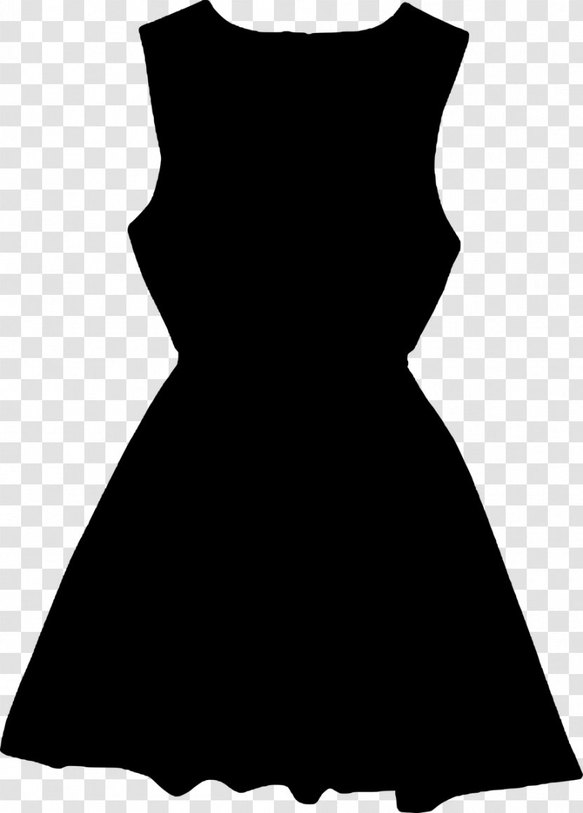 Silhouette Little Black Dress Clip Art - Neck Transparent PNG