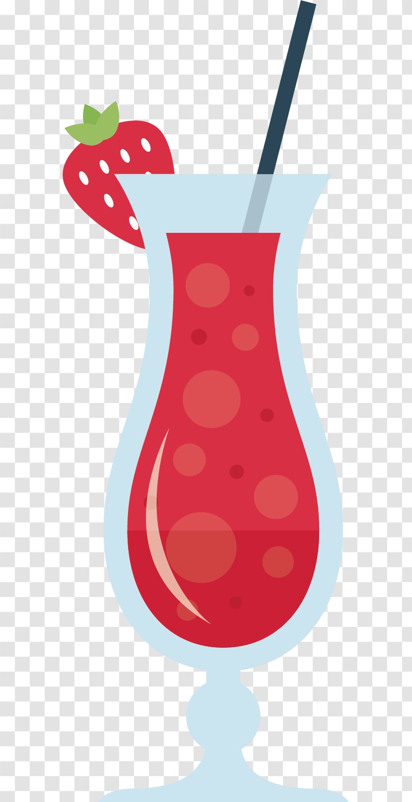 Juice Drawing Illustration - Diagram - Vector Hand-painted Delicious Strawberry Transparent PNG