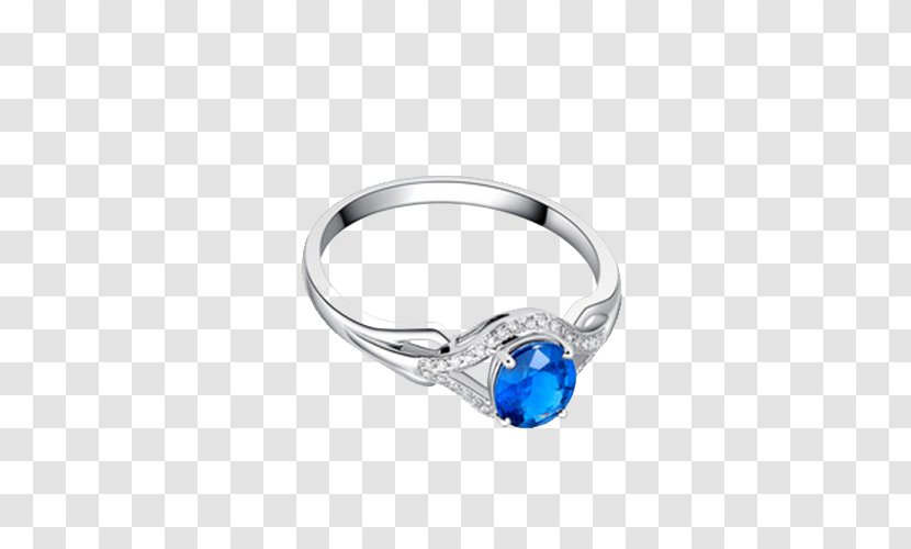 Sapphire Ring Diamond Colored Gold - Silver - Ba Fana And Transparent PNG
